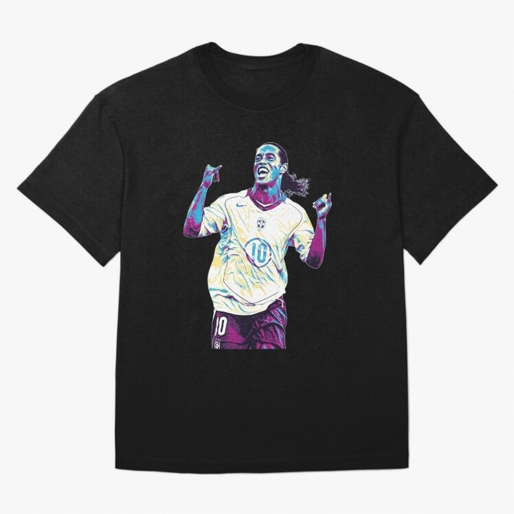 Ronaldinho brazil team Oversized T-Shirt Celebrate the Stars of Global Football Passion for FIFA World Cup 2026, Filled with Neymar, Haaland and Cristiano Ronaldo, England and Germany, Champion Mindset, Group Stage Buzz, Knockout Tension and