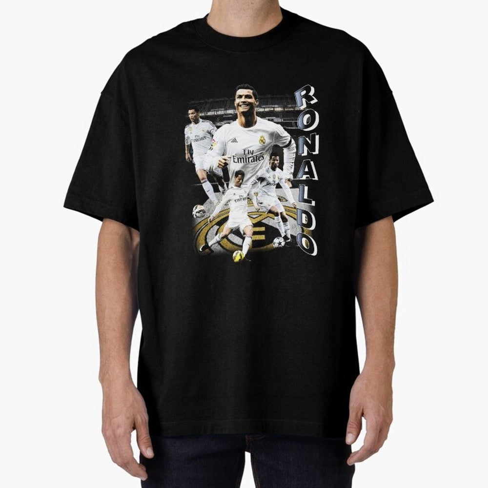 Cristiano Ronaldo Vintage Oversized T-Shirt Share FIFA World Cup 2026 USA Canada Mexico Filled with Haaland and Mbappe, Argentina and Brazil Energy, Football Festival Excitement, Trophy Ambitions, Country Rivalries and Star Player Buzz; Great for