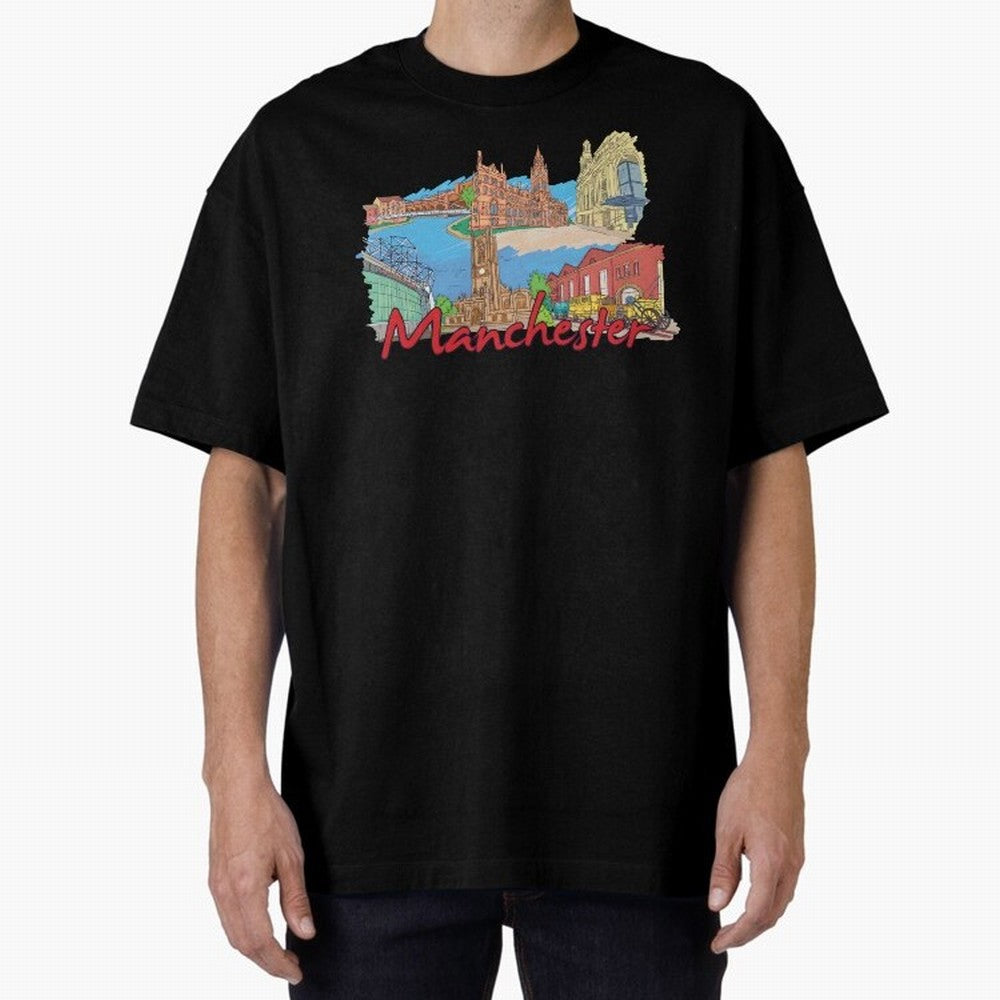 Manchester Oversized T-Shirt Follow Every Goal of the FIFA World Cup 2026 Group Stage Journey through Neymar Highlights, Argentina, France and Brazil Pride, Match Day Excitement, Supporter Culture, Golden Goals and Global Football Passion; Ideal