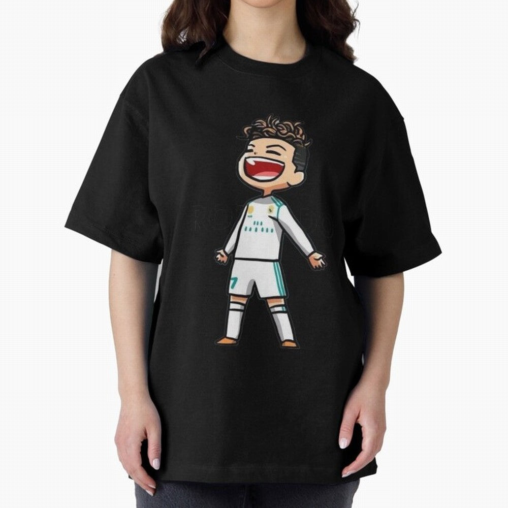 RONALDO Oversized T-Shirt Celebrate the Road through Global Football Passion for FIFA World Cup 2026 Group Stage, Capturing Neymar, Haaland and Cristiano Ronaldo, England and Germany, Football History, Final Match Energy, Crowd Noise and Once in a