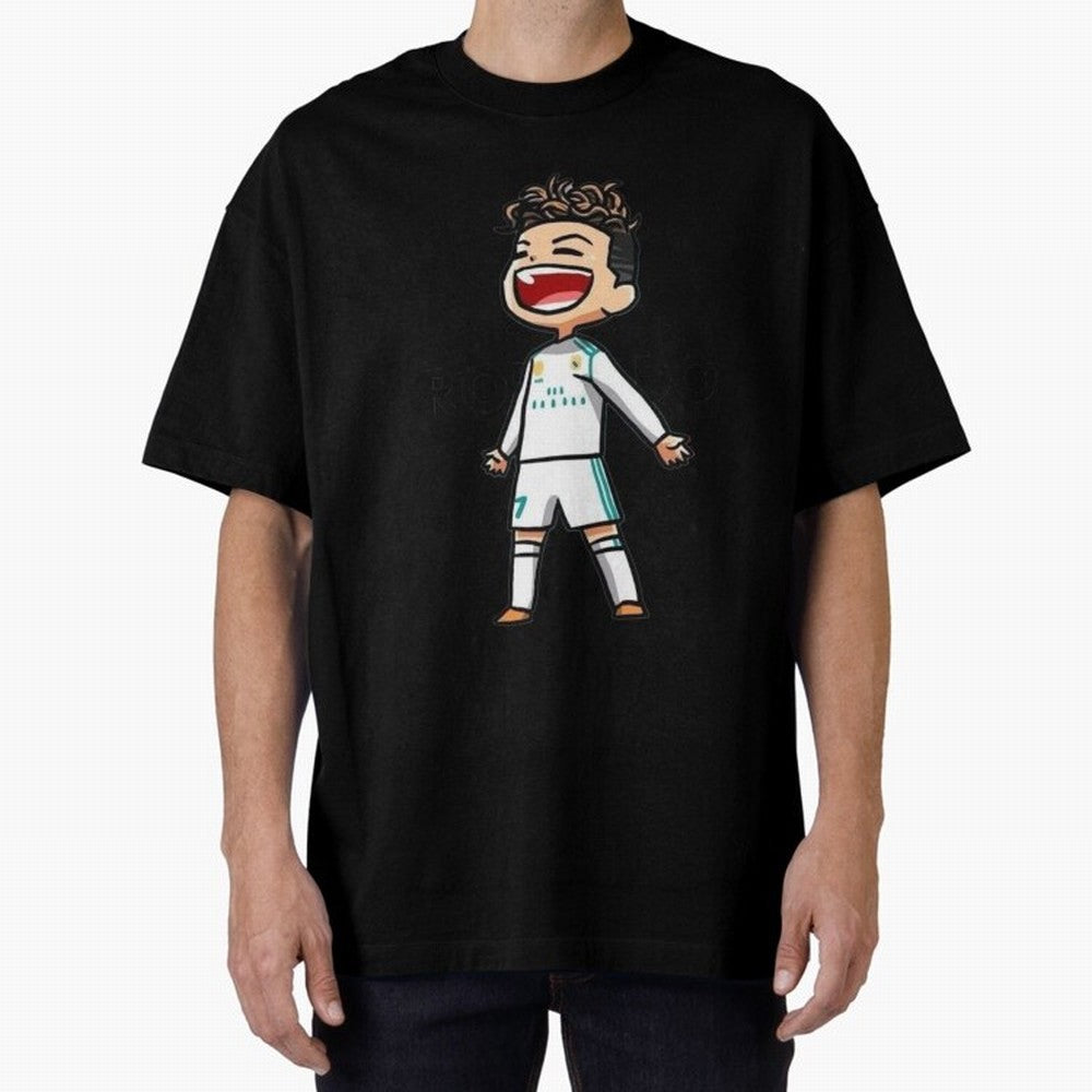 RONALDO Oversized T-Shirt Celebrate the Road through Global Football Passion for FIFA World Cup 2026 Group Stage, Capturing Neymar, Haaland and Cristiano Ronaldo, England and Germany, Football History, Final Match Energy, Crowd Noise and Once in a