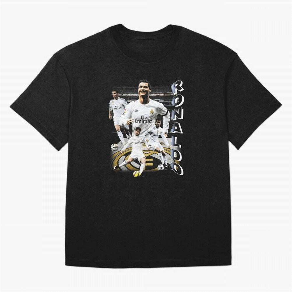 Cristiano Ronaldo Vintage Oversized T-Shirt Join the Global Buzz around FIFA World Cup 2026 for Fans of CR7 and Argentina, France and Brazil, Bringing Retro Football Energy, Iconic Rivalries, Trophy Chase Drama and Stadium Atmosphere; Great for