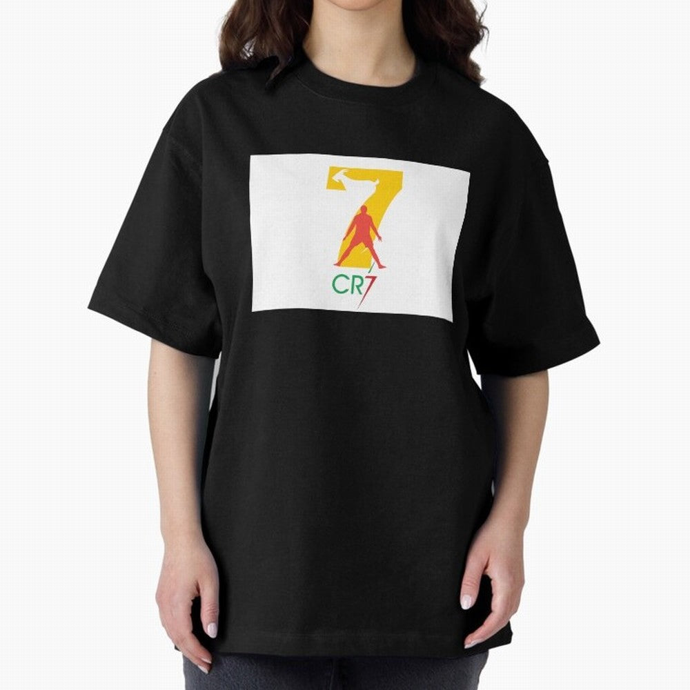 Ronaldo GOAT Oversized T-Shirt Celebrate Classic Football Spirit in Global Football Passion for FIFA World Cup 2026 Group Stage, Capturing Messi, CR7 and Mbappe, England, Football History, Final Match Energy, Crowd Noise and Once in a Lifetime