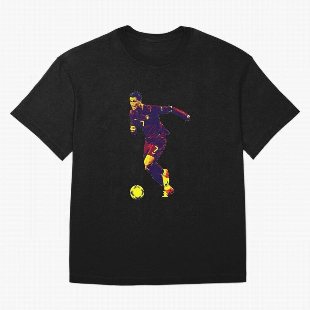Cristianno Ronaldo Oversized T-Shirt Capture FIFA World Cup 2026 Group Stage Spirit, Driven by Portugal, CR7, Football Festival Excitement, Trophy Ambitions, Country Rivalries and Star Player Buzz; Perfect for Supporters Who Want Bold Football