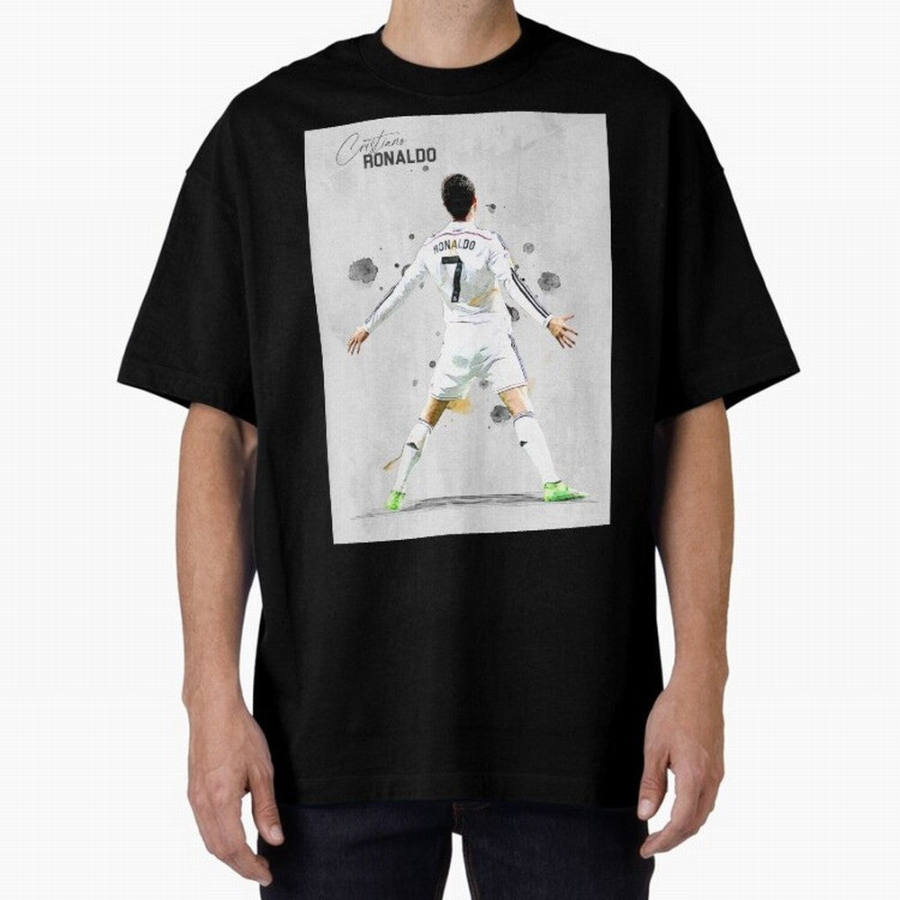 RM Legend Player Ronaldo Oversized T-Shirt Build the FIFA World Cup 2026 Group Stage Journey through Neymar, Haaland and Cristiano Ronaldo Highlights, England Pride, Goal Celebration Energy, Supporter Heritage, Football Icons and Worldwide