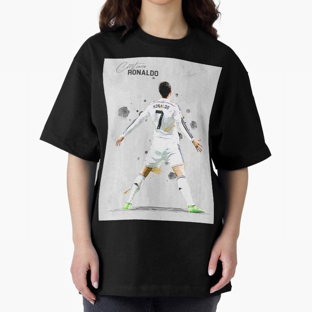 RM Legend Player Ronaldo Oversized T-Shirt Build the FIFA World Cup 2026 Group Stage Journey through Neymar, Haaland and Cristiano Ronaldo Highlights, England Pride, Goal Celebration Energy, Supporter Heritage, Football Icons and Worldwide