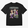 Cristiano Ronaldo Bootleg design Oversized T-Shirt Show Fan Pride Across the FIFA World Cup 2026 USA Canada Mexico Journey through Messi and Cristiano Ronaldo Highlights, Spain Pride, Stadium Memories, Football Loyalty, International Chants and
