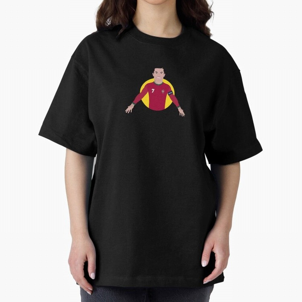 Goat Cr7 Portugal Cristiano Ronaldo Cieszynka siuuuuuuu Oversized T-Shirt Relive Legendary Nights from Global Football Passion for FIFA World Cup 2026 Group Stage, Driven by Messi, CR7 and Mbappe, Portugal, Spain and Germany, Champion Mindset,
