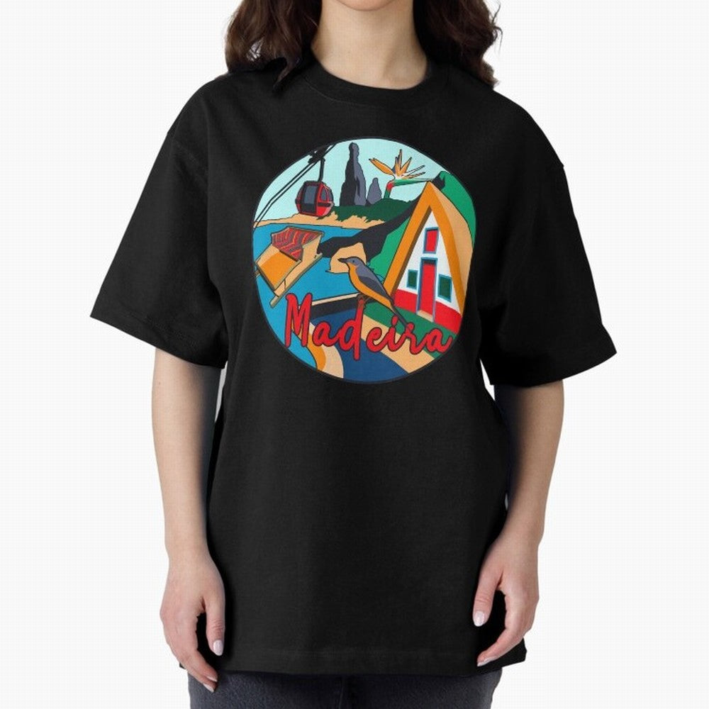 Madeira Oversized T-Shirt Fuel Your Fan Pride for FIFA World Cup 2026 USA Canada Mexico Spirit, Driven by England and Germany, Messi, CR7 and Mbappe, Football History, Final Match Energy, Crowd Noise and Once in a Lifetime Moments; Built for
