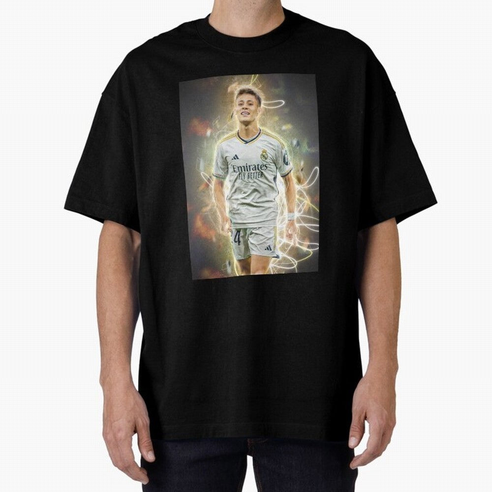 Arda Guler Oversized T-Shirt Stand with FIFA World Cup 2026 USA Canada Mexico for Fans of CR7 and Argentina, France and Brazil, Bringing Match Day Excitement, Supporter Culture, Golden Goals and Global Football Passion; Built for Supporters Chasing