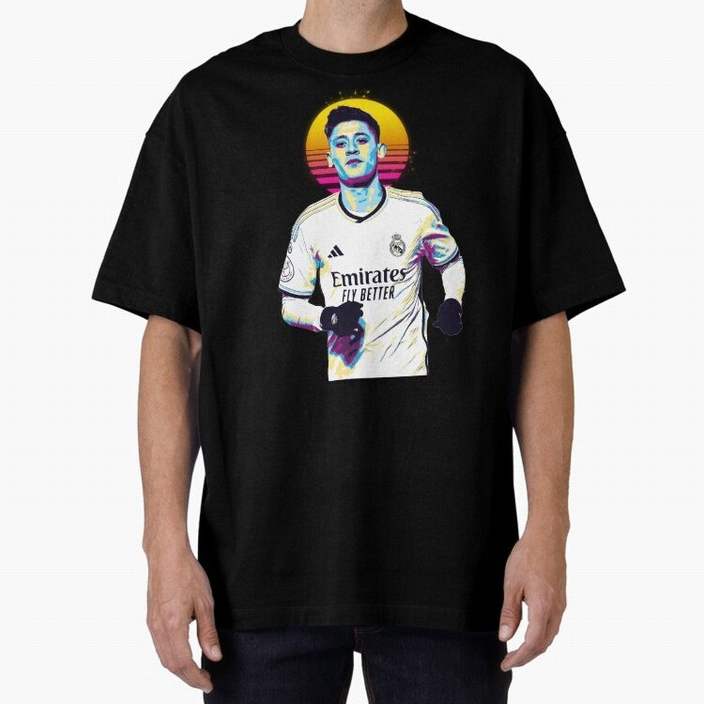 Arda Guler retro 80s Oversized T-Shirt Celebrate the Next Chapter of FIFA World Cup 2026 for Fans of CR7 and Messi and Argentina, France and Brazil, Bringing Champion Mindset, Group Stage Buzz, Knockout Tension and Passionate Fan Culture; Ideal for