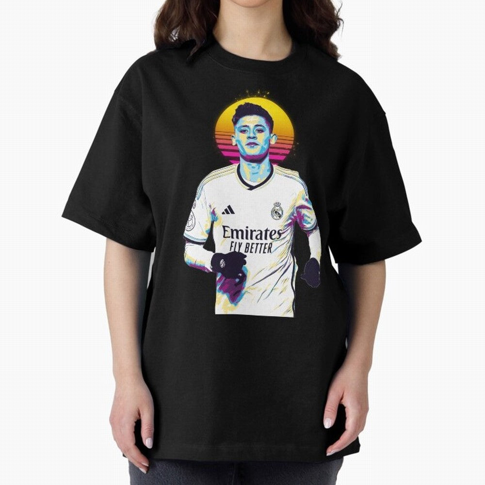 Arda Guler retro 80s Oversized T-Shirt Celebrate the Next Chapter of FIFA World Cup 2026 for Fans of CR7 and Messi and Argentina, France and Brazil, Bringing Champion Mindset, Group Stage Buzz, Knockout Tension and Passionate Fan Culture; Ideal for