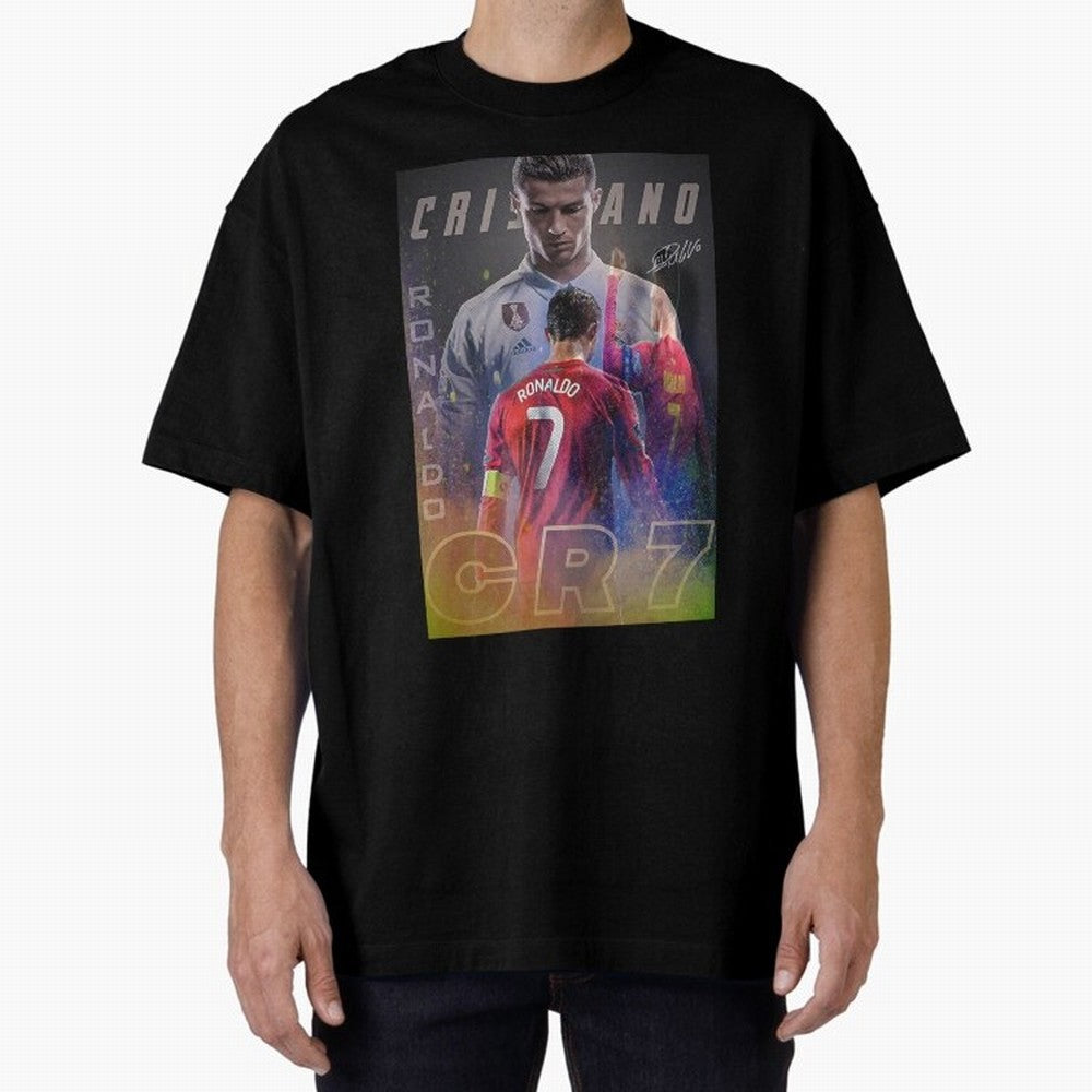 CR7 Oversized T-Shirt Turn Up for the FIFA World Cup 2026 USA Canada Mexico Journey through Mbappe Highlights, Brazil Pride, Stadium Chants, National Pride, Trophy Dreams and Unforgettable Football Memories; Ideal for Fans Who Follow Messi,
