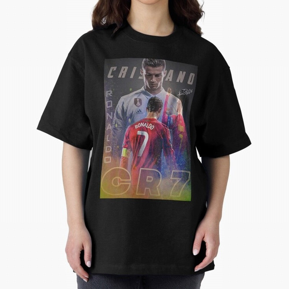 CR7 Oversized T-Shirt Turn Up for the FIFA World Cup 2026 USA Canada Mexico Journey through Mbappe Highlights, Brazil Pride, Stadium Chants, National Pride, Trophy Dreams and Unforgettable Football Memories; Ideal for Fans Who Follow Messi,
