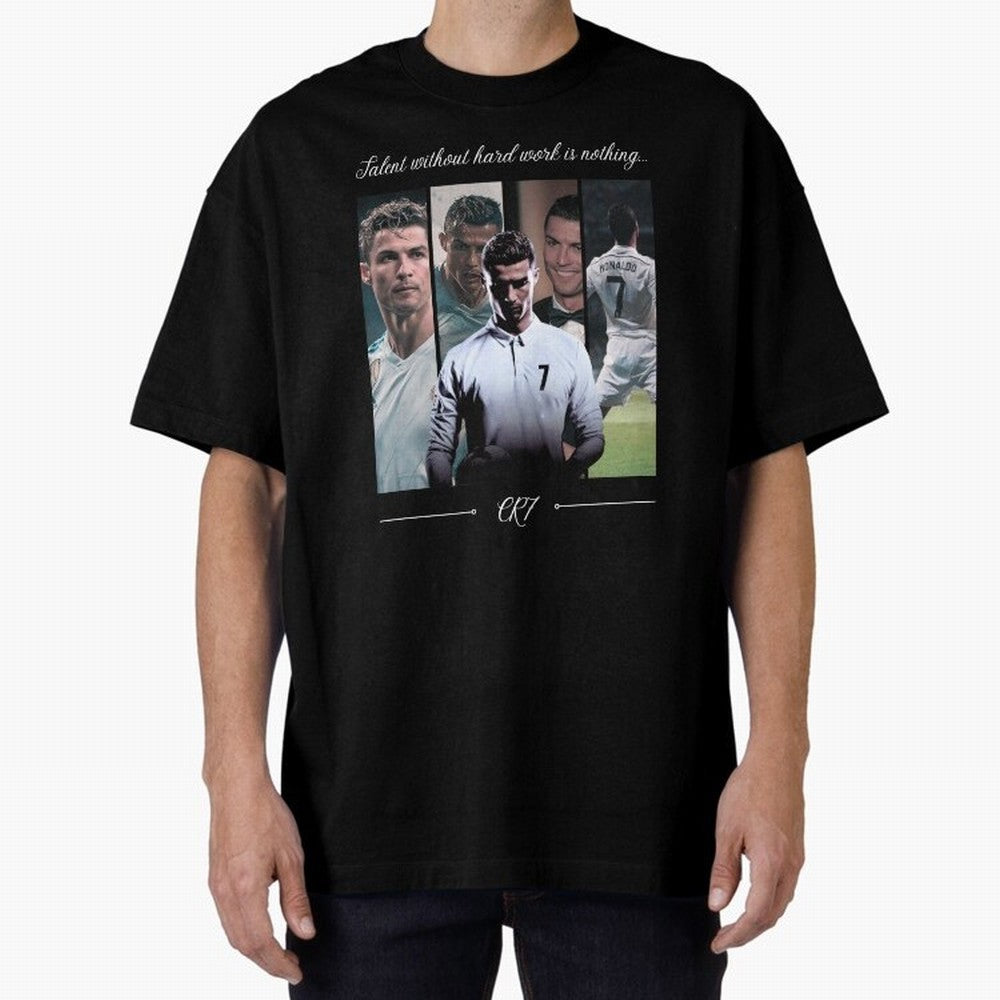 Ronaldo CR7 Oversized T-Shirt Relive Legendary Nights from the FIFA World Cup 2026 Group Stage Journey through Messi, Neymar and Mbappe Highlights, Argentina Pride, Classic Soccer Heritage, Championship Pressure, Fan Loyalty and International