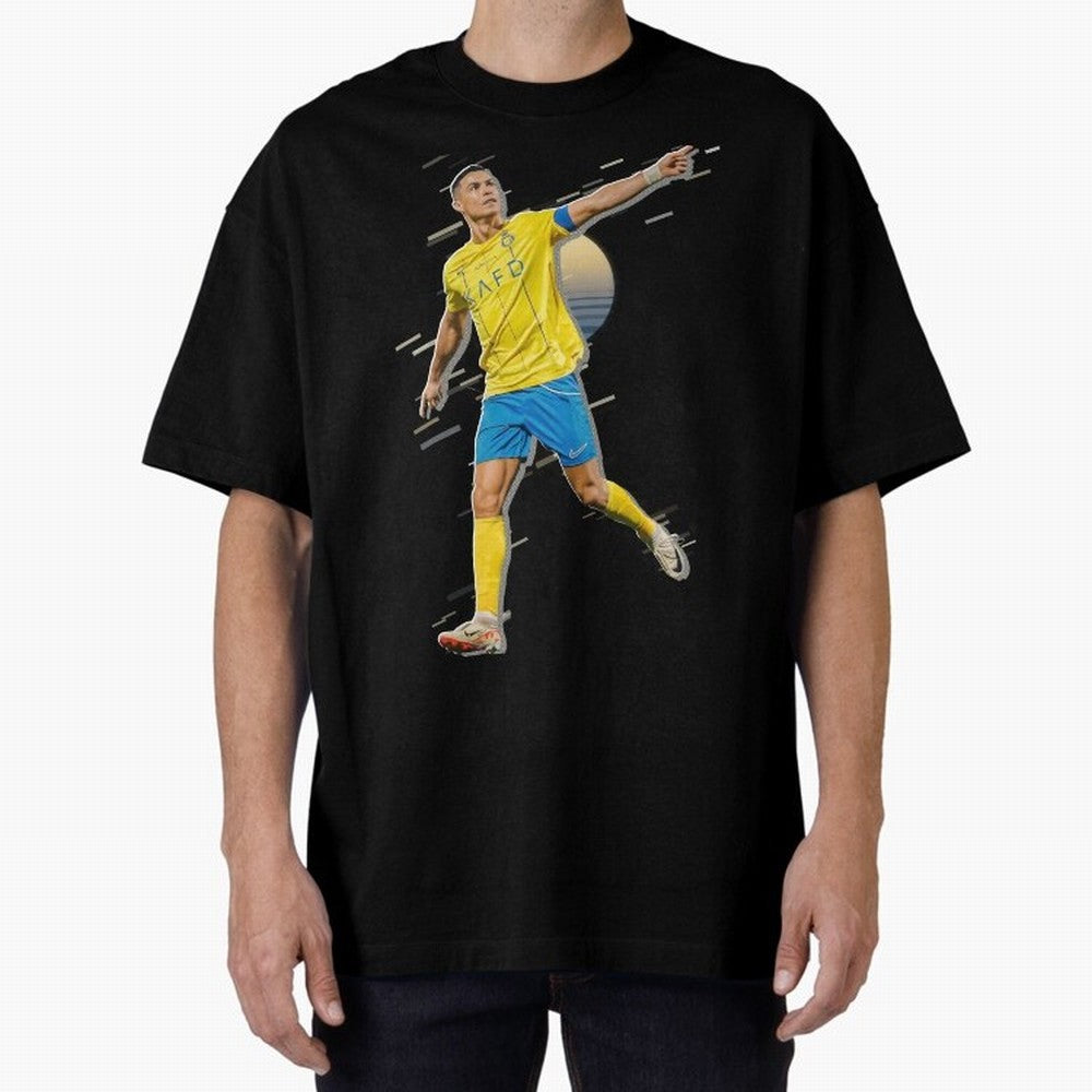 Ronaldo al nassr Oversized T-Shirt Celebrate National Team Dreams in the FIFA World Cup 2026 Journey through Messi, CR7 and Mbappe Highlights, England Pride, Supporter Pride, Iconic Celebrations, Legendary Names and Global Match Day Energy; Great
