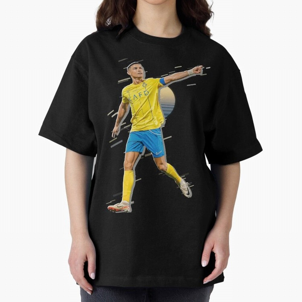 Ronaldo al nassr Oversized T-Shirt Celebrate National Team Dreams in the FIFA World Cup 2026 Journey through Messi, CR7 and Mbappe Highlights, England Pride, Supporter Pride, Iconic Celebrations, Legendary Names and Global Match Day Energy; Great