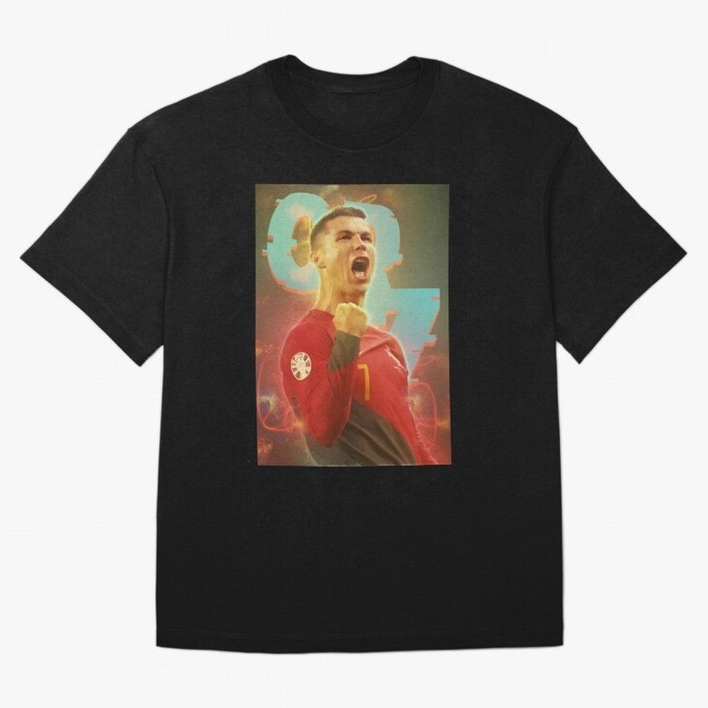 Ronaldo selebration Oversized T-Shirt Represent Football Lovers during the FIFA World Cup 2026 Group Stage Journey through CR7 Highlights, England Pride, Retro Football Energy, Iconic Rivalries, Trophy Chase Drama and Stadium Atmosphere; Great for