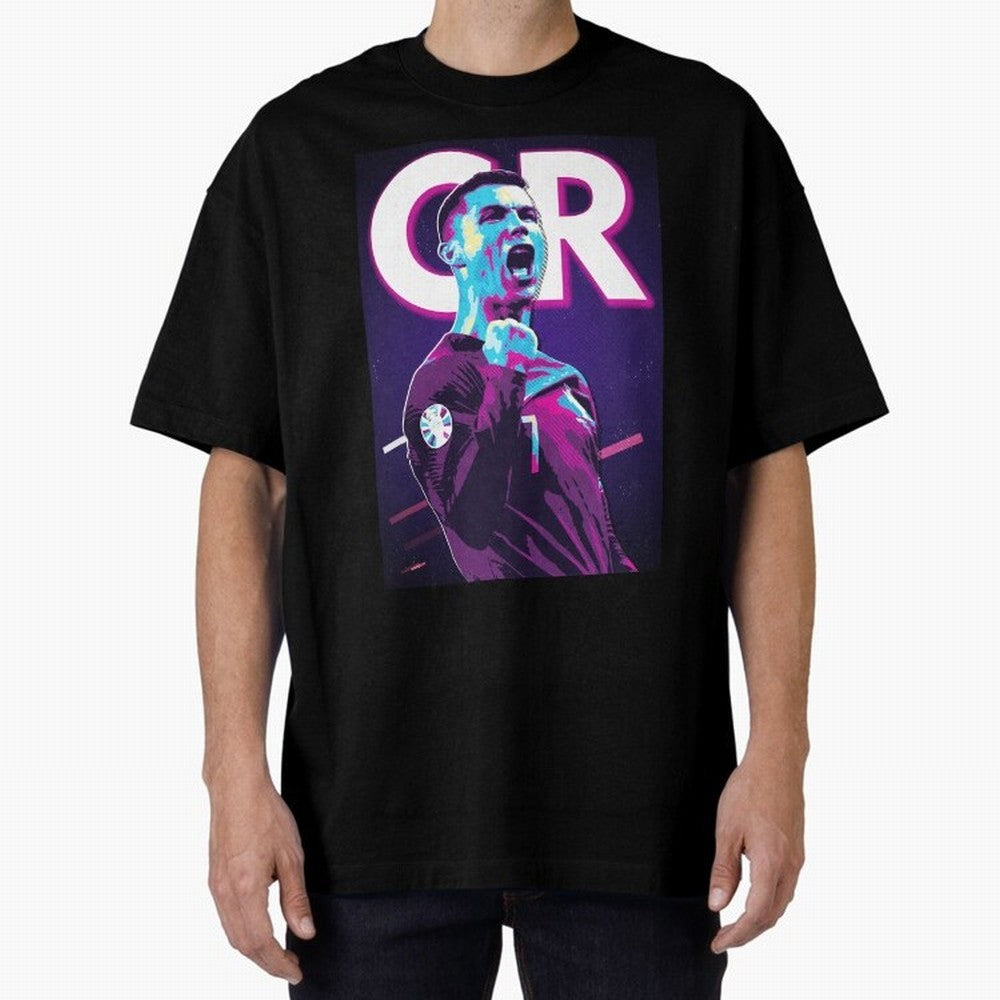 Ronaldo Oversized T-Shirt Celebrate Football Dreams Across FIFA World Cup 2026 Group Stage for Fans of Messi, Neymar and Mbappe and Spain and Netherlands, Bringing Sports Nostalgia, International Competition, Famous Players and Unforgettable