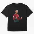 Cristiano Ronaldo T-Shirt Oversized T-Shirt Show Passion for the Stars of Global Football Passion for FIFA World Cup 2026, Built around CR7 and Messi, France, Football Passion, Legendary Performances, Festival Vibes and Supporter Community; Made