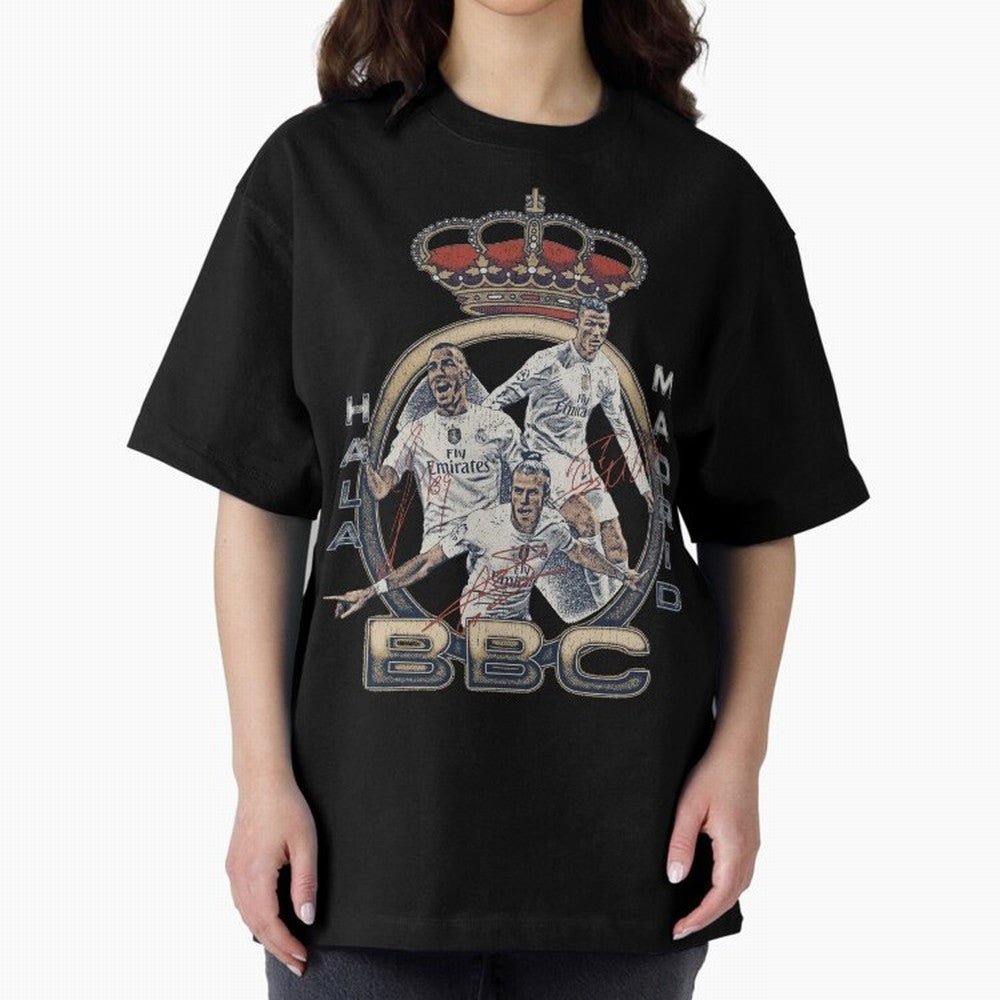 BBC of Real Madrid Oversized T-Shirt Elevate Match Day Hype around FIFA World Cup 2026 Group Stage, Messi, Neymar and Mbappe, Argentina and Brazil, Tournament Hype, Historic Matchups, Family Viewing Parties and Global Sports Pride; Perfect for