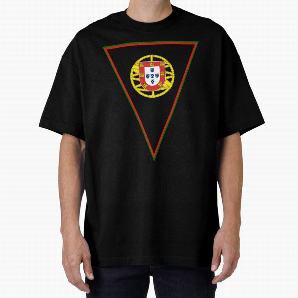 Portugal Flag & Coat of arms Oversized T-Shirt Celebrate Every Goal in FIFA World Cup 2026 USA Canada Mexico Spirit, Capturing Spain and Netherlands, Neymar, Game Day Rituals, Football Legends, Country Pride and the Road to the Final; Ideal for