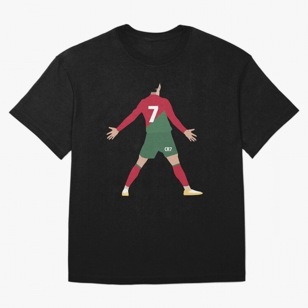 Cristiano Ronaldo illustration Oversized T-Shirt Share FIFA World Cup 2026 USA Canada Mexico with Haaland and Mbappe, Argentina Energy, Game Day Rituals, Football Legends, Country Pride and the Road to the Final; Perfect for Fans, Collectors,