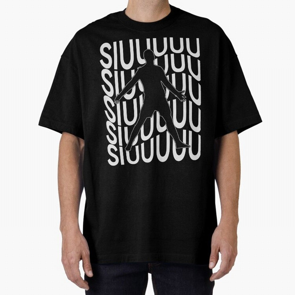 Siuuuuu Cute Soccer Present For Soccer Lovers Fan Kid's Boys Oversized T-Shirt Support Your Favorite Stars during the FIFA World Cup 2026 Journey through Messi, CR7 and Mbappe Highlights, Brazil, Portugal and Argentina Pride, Football Passion,