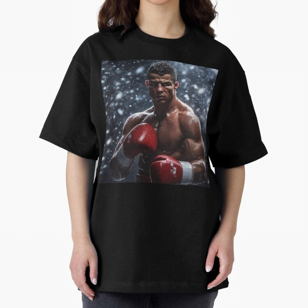 Cristiano Ronaldo: The Unexpected Boxer Oversized T-Shirt Honor Match Day Hype around FIFA World Cup 2026 USA Canada Mexico, Messi, Argentina, Football Passion, Legendary Performances, Festival Vibes and Supporter Community; Great for Supporters