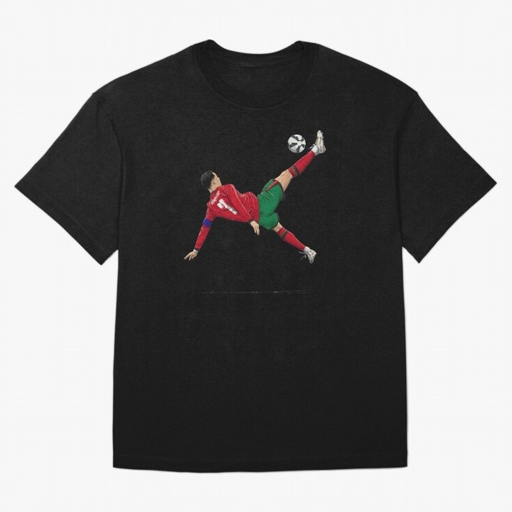 Ronaldo 910 Goal Bicycle Kick Oversized T-Shirt Honor Football Greatness during Global Football Passion for FIFA World Cup 2026, Highlighting Cristiano Ronaldo, Haaland and CR7, England, Champion Mindset, Group Stage Buzz, Knockout Tension and