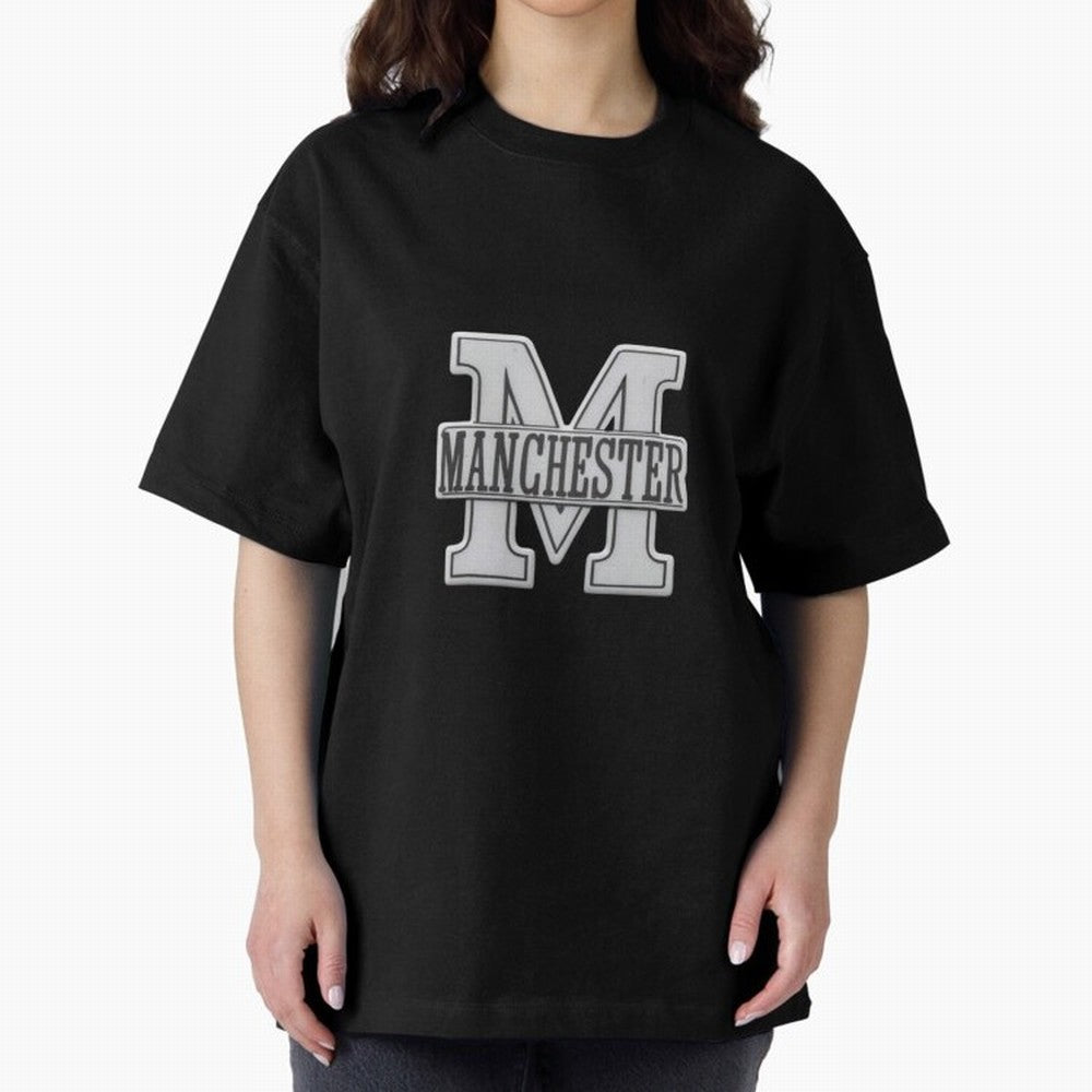 Manchester Oversized T-Shirt Share Match Day Hype around FIFA World Cup 2026 Group Stage, Haaland and Mbappe, Germany, Football Festival Excitement, Trophy Ambitions, Country Rivalries and Star Player Buzz; Perfect for Fans, Collectors, Family
