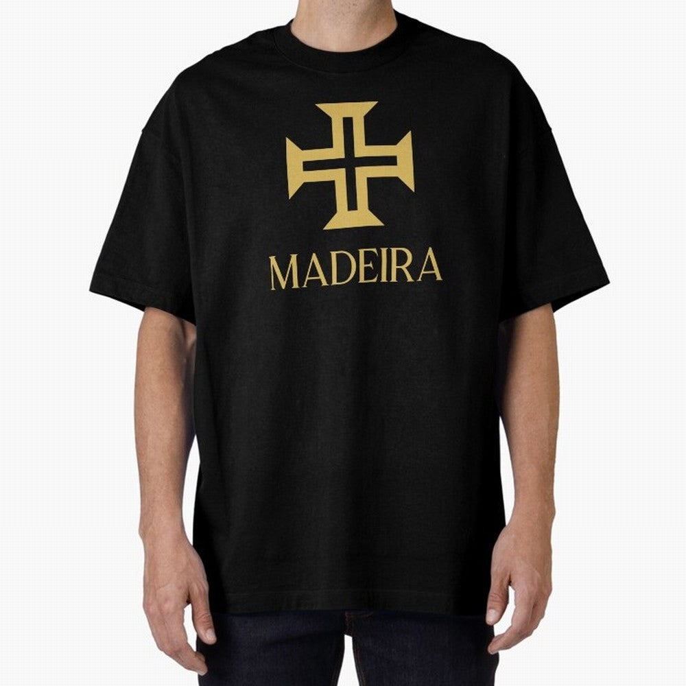 Madeira gold Oversized T-Shirt Celebrate Soccer Greatness during Global Football Passion for FIFA World Cup 2026 USA Canada Mexico, Inspired by Cristiano Ronaldo, Spain and Netherlands, Sports Nostalgia, International Competition, Famous Players