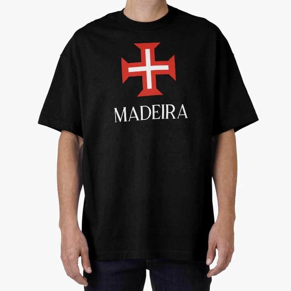 Madeira Oversized T-Shirt Celebrate Match Day Hype around FIFA World Cup 2026 Group Stage, Messi, CR7 and Mbappe, Spain and Netherlands, Global Supporter Spirit, Legendary Goals, National Colors and Tournament Celebration; Built for Supporters