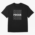Focus Focus Focus (White Design) Oversized T-Shirt Feel the Roar of Match Day Hype around FIFA World Cup 2026, Messi, Neymar and Mbappe, England, France and Netherlands, Fan Favorite Moments, National Team Passion, Big Match Drama and Soccer
