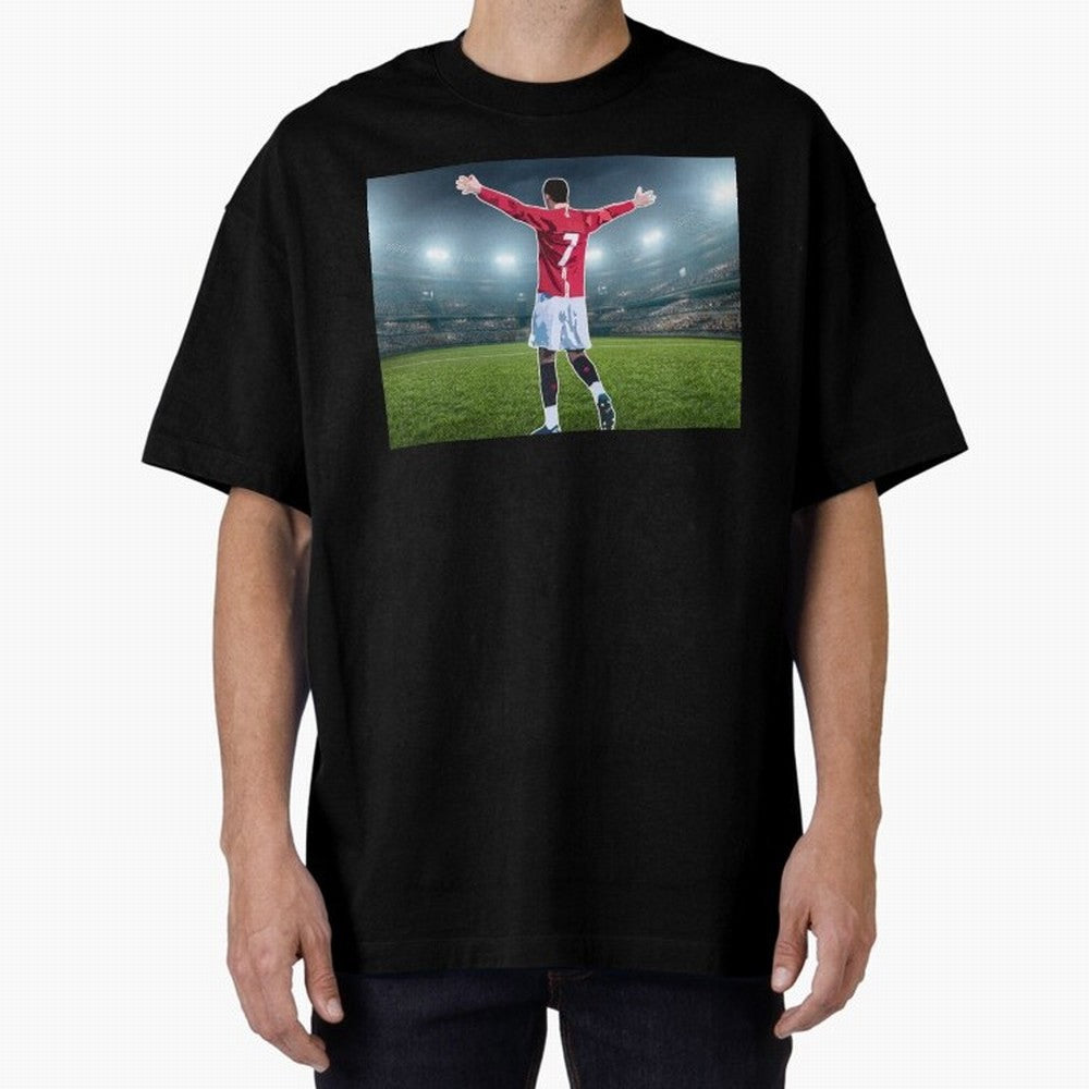 Ronaldo Oversized T-Shirt Embrace FIFA World Cup 2026 Group Stage with CR7 and Messi, Germany Energy, Football Festival Excitement, Trophy Ambitions, Country Rivalries and Star Player Buzz; Ideal for Fans Who Follow Messi, Cristiano Ronaldo, CR7,