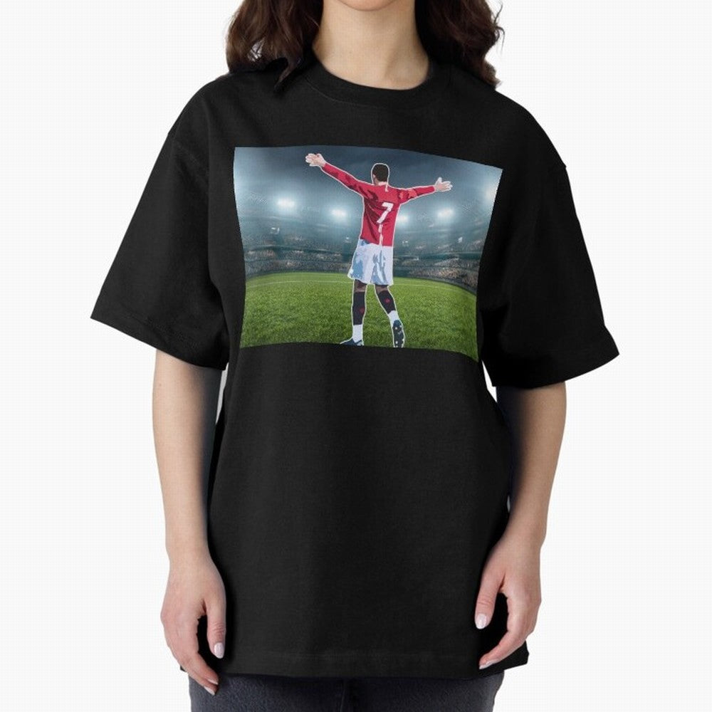 Ronaldo Oversized T-Shirt Embrace FIFA World Cup 2026 Group Stage with CR7 and Messi, Germany Energy, Football Festival Excitement, Trophy Ambitions, Country Rivalries and Star Player Buzz; Ideal for Fans Who Follow Messi, Cristiano Ronaldo, CR7,
