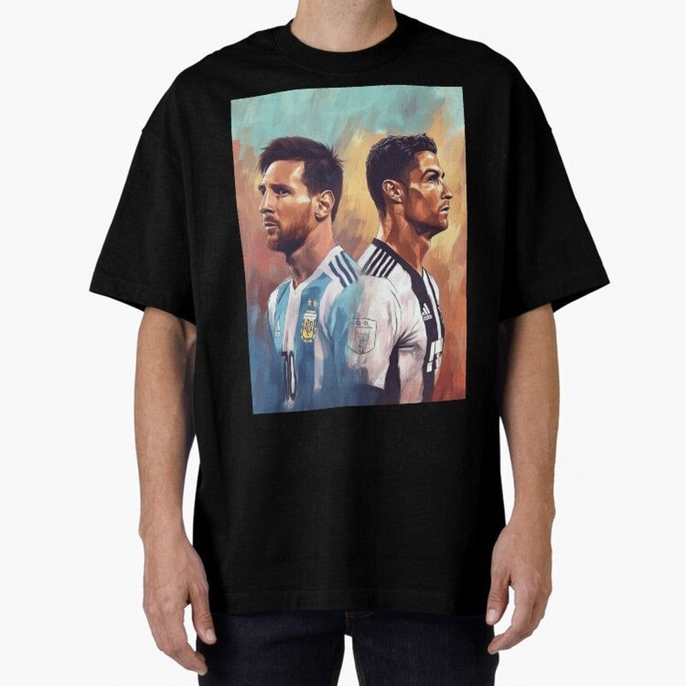 Lionel Messi and Cristiano Ronaldo Oversized T-Shirt Bring Bold Fan Energy to the FIFA World Cup 2026 Journey through Messi, CR7 and Mbappe Highlights, France Pride, Football History, Final Match Energy, Crowd Noise and Once in a Lifetime Moments;