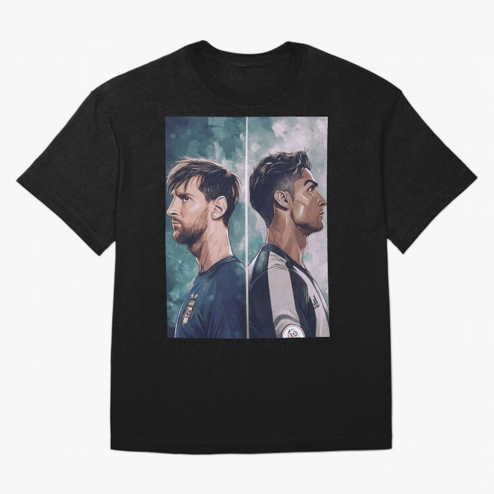 Lionel Messi and Cristiano Ronaldo Oversized T-Shirt Bring Bold Fan Energy to Match Day Hype around FIFA World Cup 2026 USA Canada Mexico, CR7 and Messi, England and Germany, Champion Mindset, Group Stage Buzz, Knockout Tension and Passionate Fan