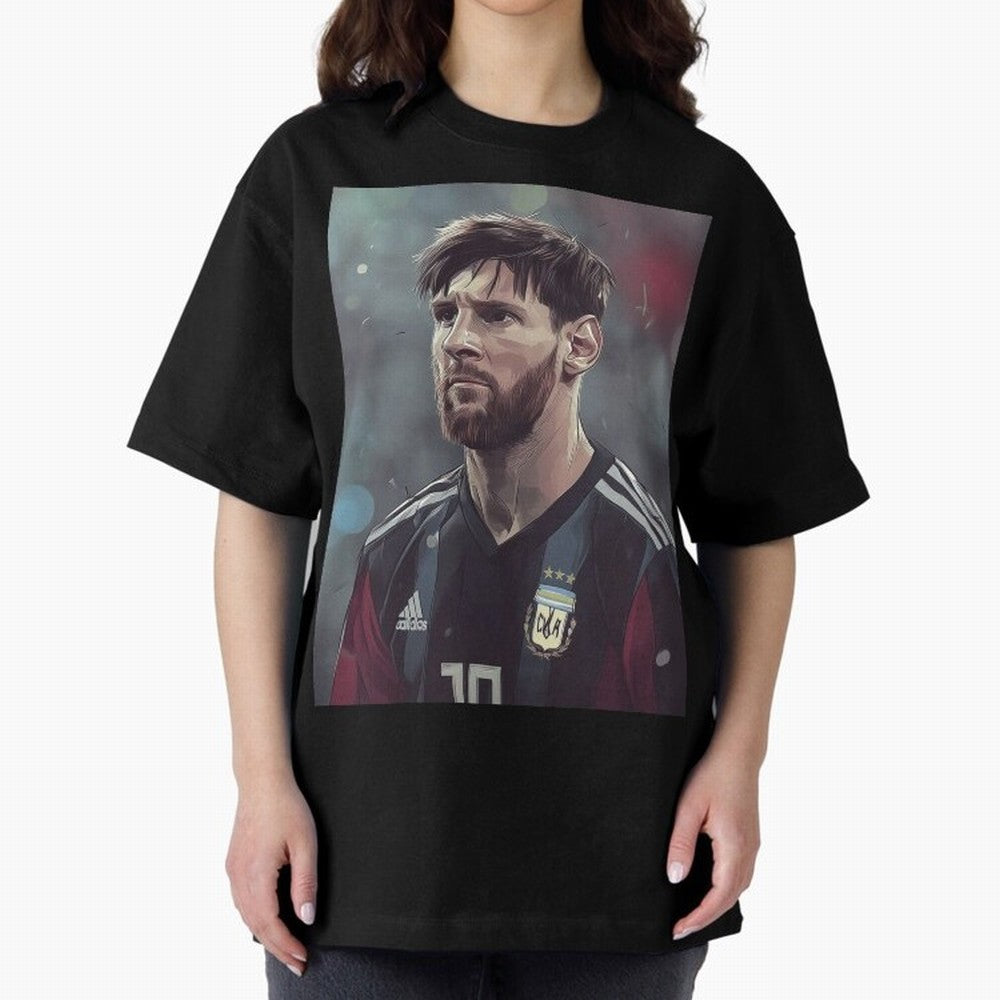 Lionel Messi Oversized T-Shirt Get Ready for the FIFA World Cup 2026 Group Stage Journey through Cristiano Ronaldo Highlights, France Pride, Worldwide Fan Energy, Dramatic Goals, Stadium Lights and Championship Celebrations; Built for Supporters