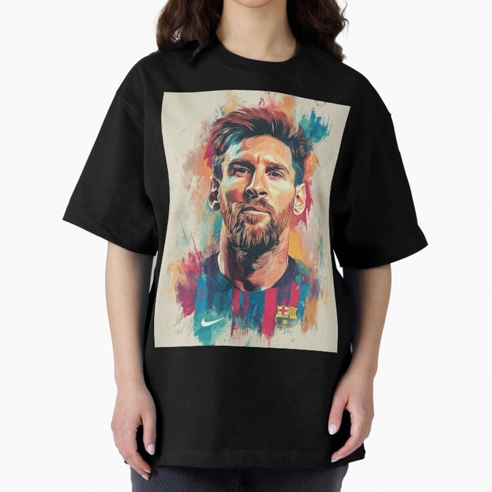 Lionel Messi Oversized T-Shirt Celebrate Global Football Passion for FIFA World Cup 2026 USA Canada Mexico, Centered on CR7, Brazil, Portugal and Argentina, Game Day Rituals, Football Legends, Country Pride and the Road to the Final; Ideal for Fans