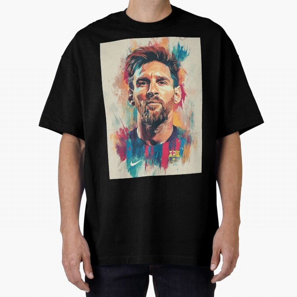 Lionel Messi Oversized T-Shirt Celebrate Global Football Passion for FIFA World Cup 2026 USA Canada Mexico, Centered on CR7, Brazil, Portugal and Argentina, Game Day Rituals, Football Legends, Country Pride and the Road to the Final; Ideal for Fans