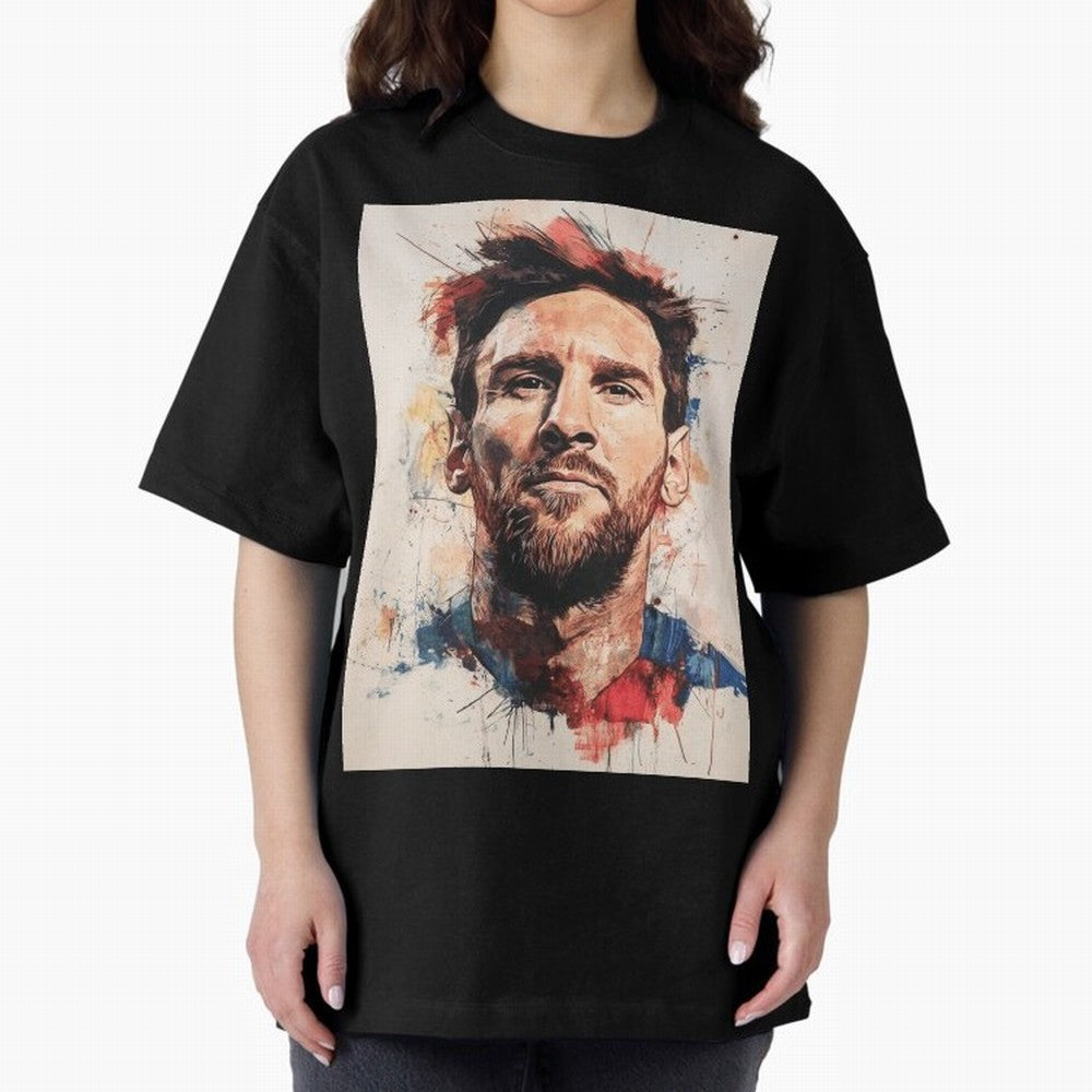 Lionel Messi Oversized T-Shirt Bring Stadium Energy to the FIFA World Cup 2026 Group Stage Journey through Cristiano Ronaldo, Haaland and CR7 Highlights, Portugal, Spain and Germany Pride, Supporter Pride, Iconic Celebrations, Legendary Names and