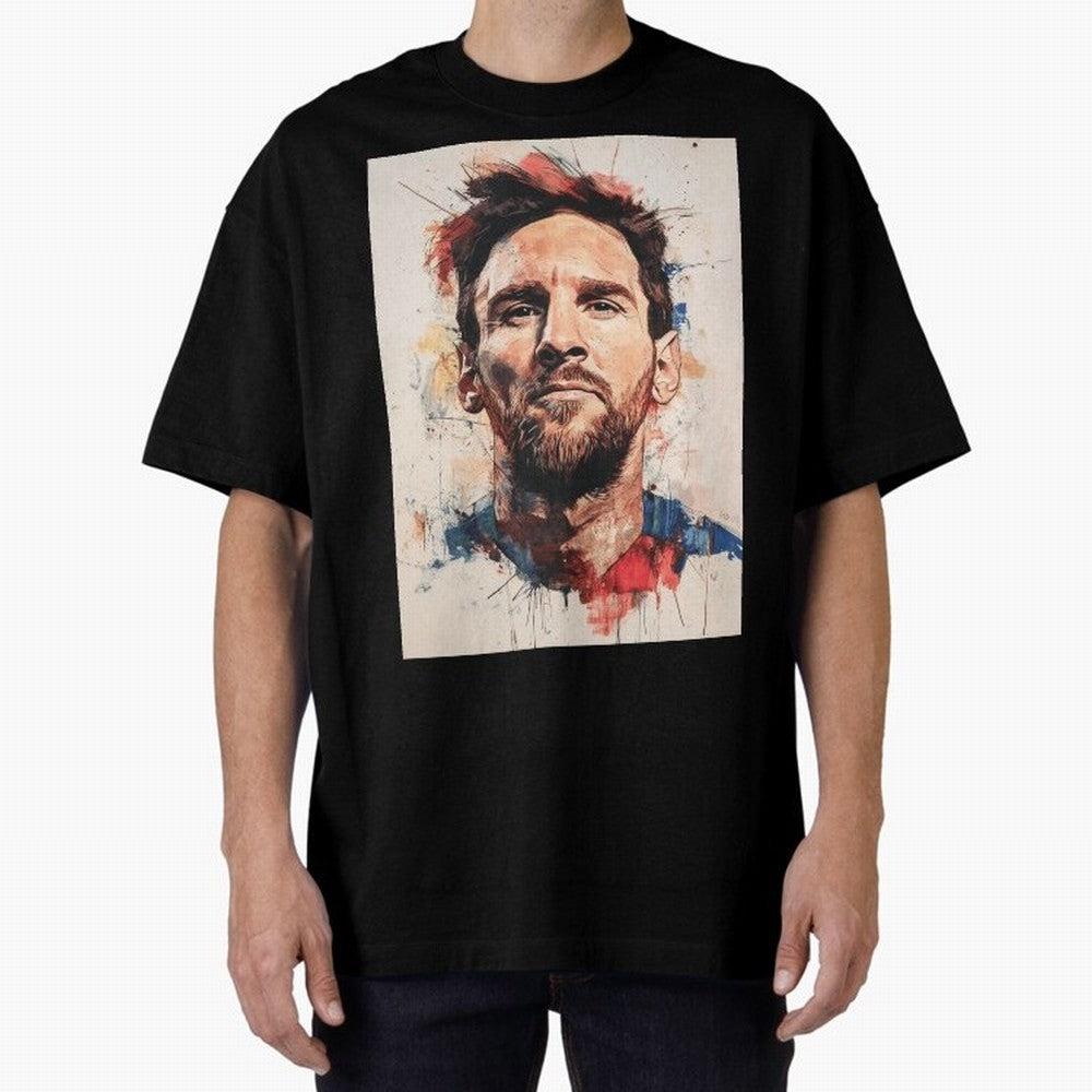Lionel Messi Oversized T-Shirt Bring Stadium Energy to the FIFA World Cup 2026 Group Stage Journey through Cristiano Ronaldo, Haaland and CR7 Highlights, Portugal, Spain and Germany Pride, Supporter Pride, Iconic Celebrations, Legendary Names and