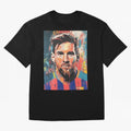 Lionel Messi Oversized T-Shirt Follow the Final Road of FIFA World Cup 2026 Inspired by Haaland, France Energy, Football History, Final Match Energy, Crowd Noise and Once in a Lifetime Moments; Perfect for Fans, Collectors, Family Gatherings, Watch