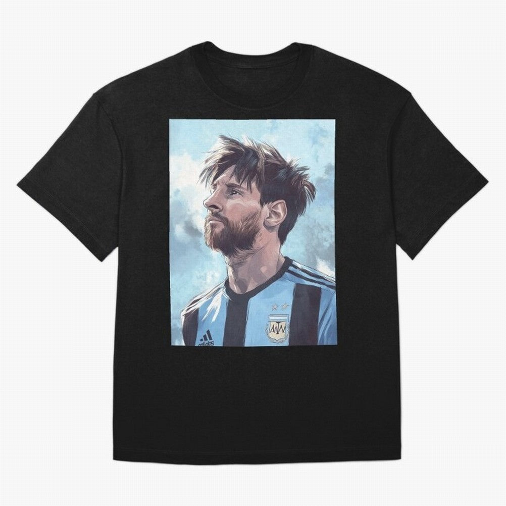 Lionel Messi Oversized T-Shirt Create FIFA World Cup 2026 Capturing Haaland and Mbappe, Argentina, France and Brazil Energy, Worldwide Fan Energy, Dramatic Goals, Stadium Lights and Championship Celebrations; Perfect for Fans, Collectors, Family