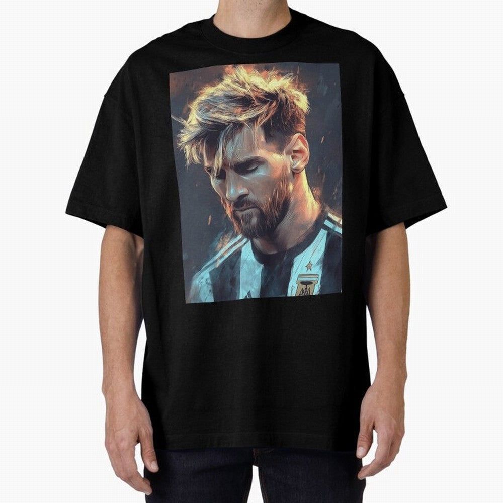 leo Messi Oversized T-Shirt Fuel Global Football Passion for FIFA World Cup 2026 Group Stage, with Messi, England, France and Netherlands, Vintage Soccer Flavor, Modern Football Stars, National Flags and Final Night Emotion; Created for Match Day