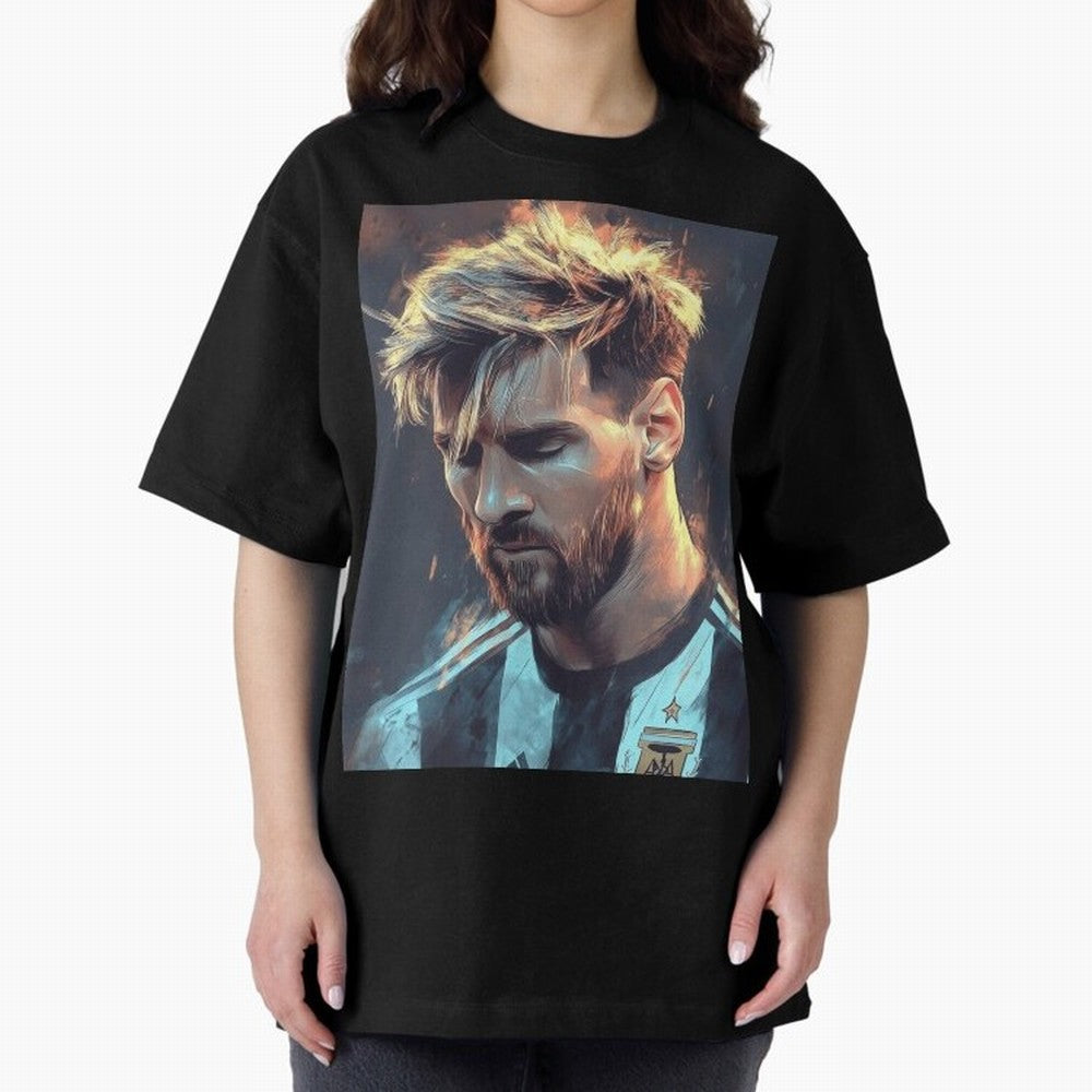 leo Messi Oversized T-Shirt Fuel Global Football Passion for FIFA World Cup 2026 Group Stage, with Messi, England, France and Netherlands, Vintage Soccer Flavor, Modern Football Stars, National Flags and Final Night Emotion; Created for Match Day