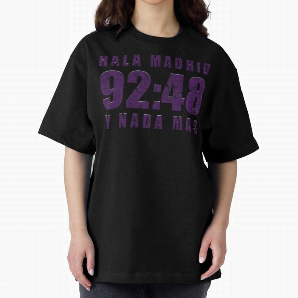 La Decima ChL 92:48 Madrid Hala Madrid Y Nada Mas History Made Madrid Bernabeu Football Soccer Legendary Oversized T-Shirt Experience the Global Stage of FIFA World Cup 2026 Group Stage Spirit, Capturing Germany, Cristiano Ronaldo, Worldwide Fan