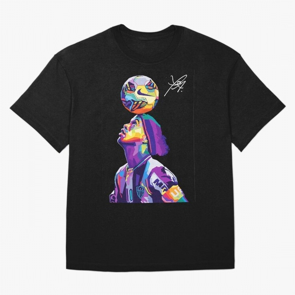 Ronaldinho Wpap Pop Art Oversized T-Shirt Carry the Dream of Match Day Hype around FIFA World Cup 2026 Group Stage, CR7 and Messi, England, France and Netherlands, Worldwide Fan Energy, Dramatic Goals, Stadium Lights and Championship Celebrations;