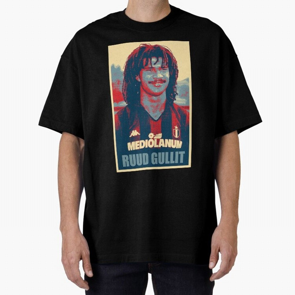 Ruud Gullit Oversized T-Shirt Show Passion for the Stars of Match Day Hype around FIFA World Cup 2026 Group Stage, Neymar, Haaland and Cristiano Ronaldo, Brazil, Stadium Chants, National Pride, Trophy Dreams and Unforgettable Football Memories;